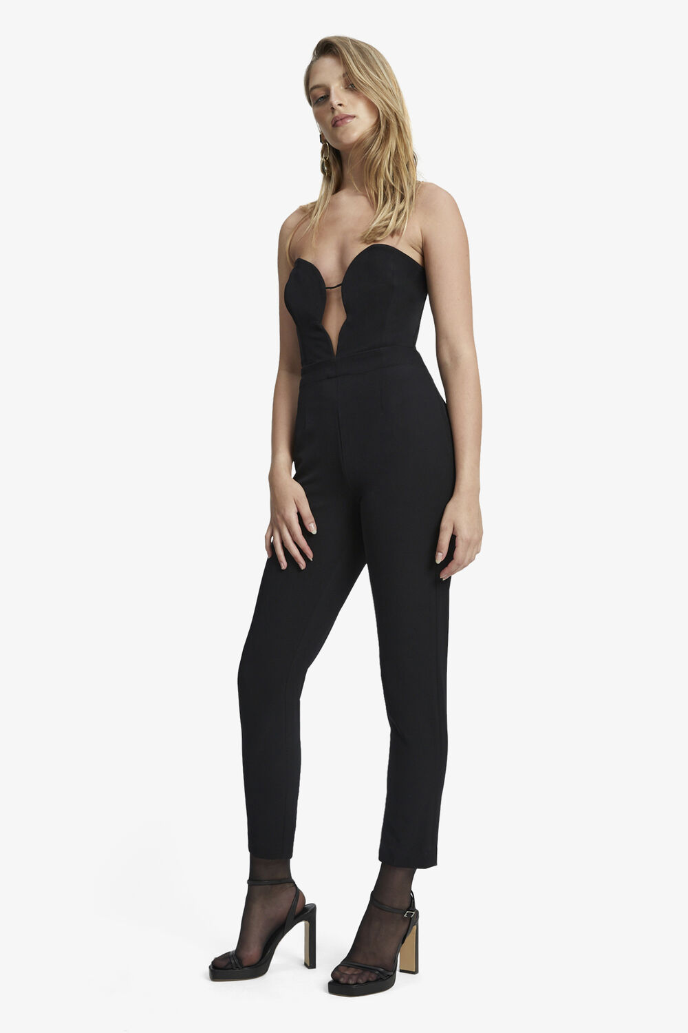 ELENI JUMPSUIT in colour CAVIAR
