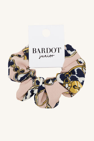 CHAIN SCRUNCHIE in colour PINK CARNATION