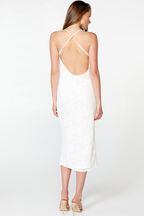 TEMPEST SLIP DRESS in colour CLOUD DANCER