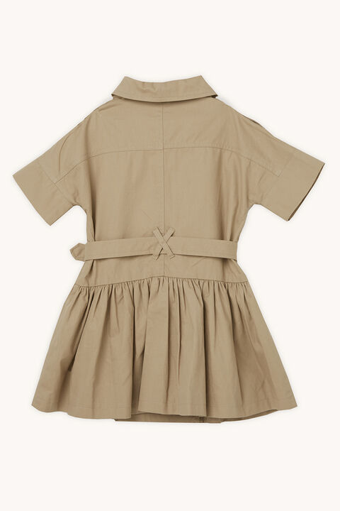 CINDY TRENCH DRESS in colour BEIGE