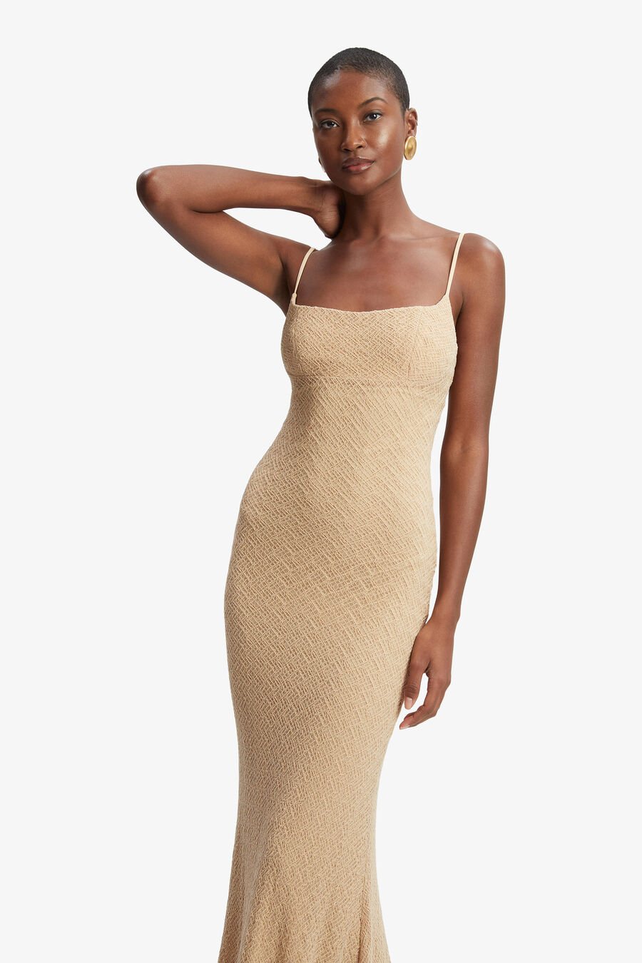 Adoni Stretch Lace Midi Dress