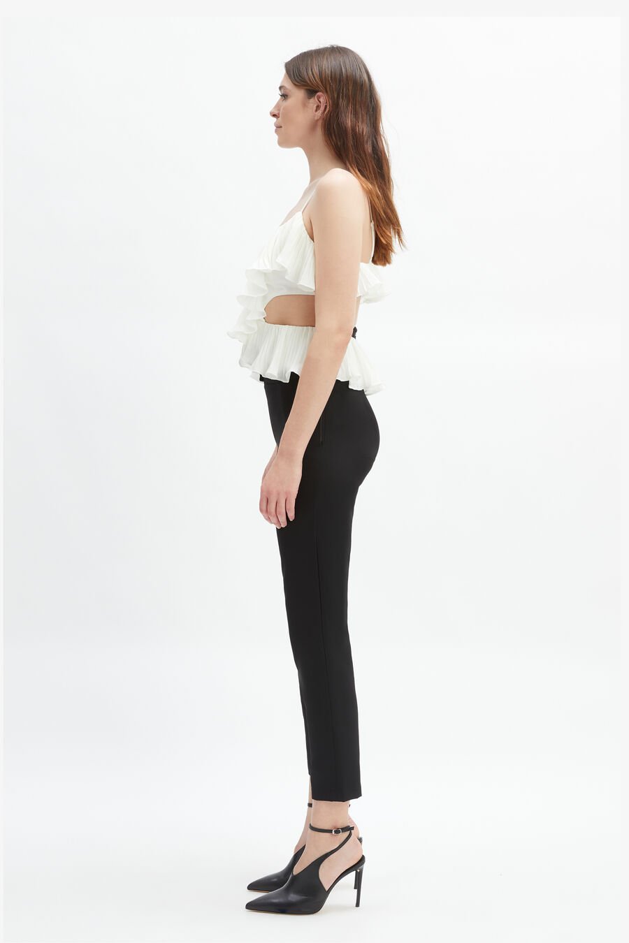 Ilara Pleated Cut Out Top
