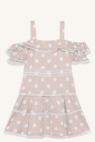 ISOLA DRESS in colour CREAM TAN