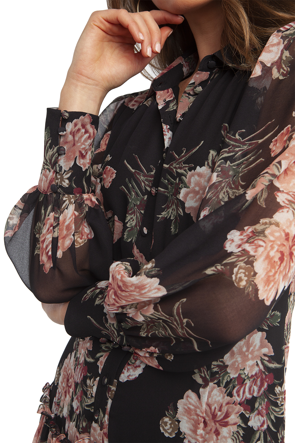 navy floral