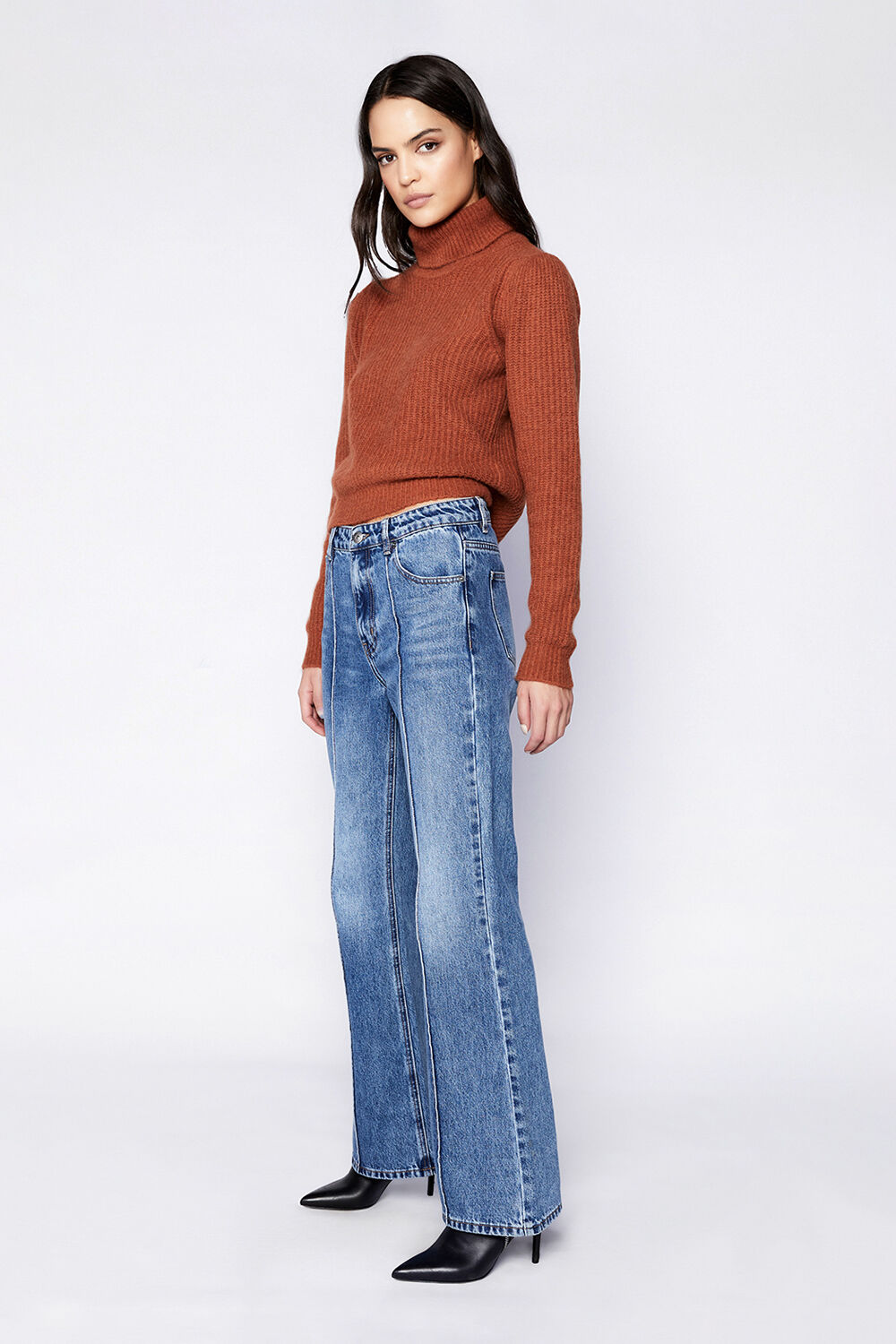 HAZEL FLARE LEG JEAN in colour MIDNIGHT NAVY