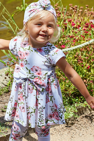 AUDRINA BOW DRESS in colour SNOW WHITE