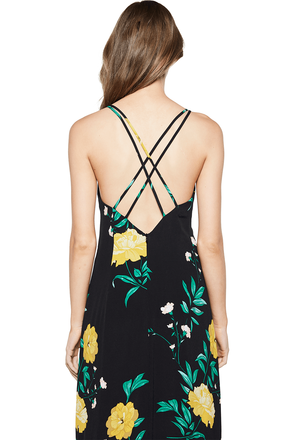 Strappy floral dress clearance