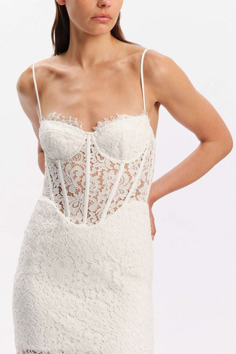 Olina Corset Midi Dress