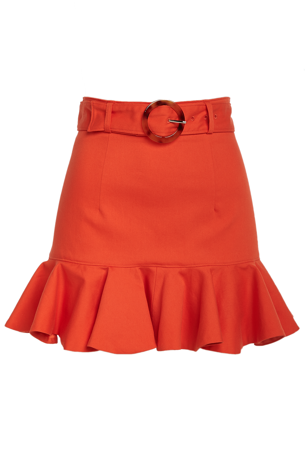 Orange colour skirt clearance