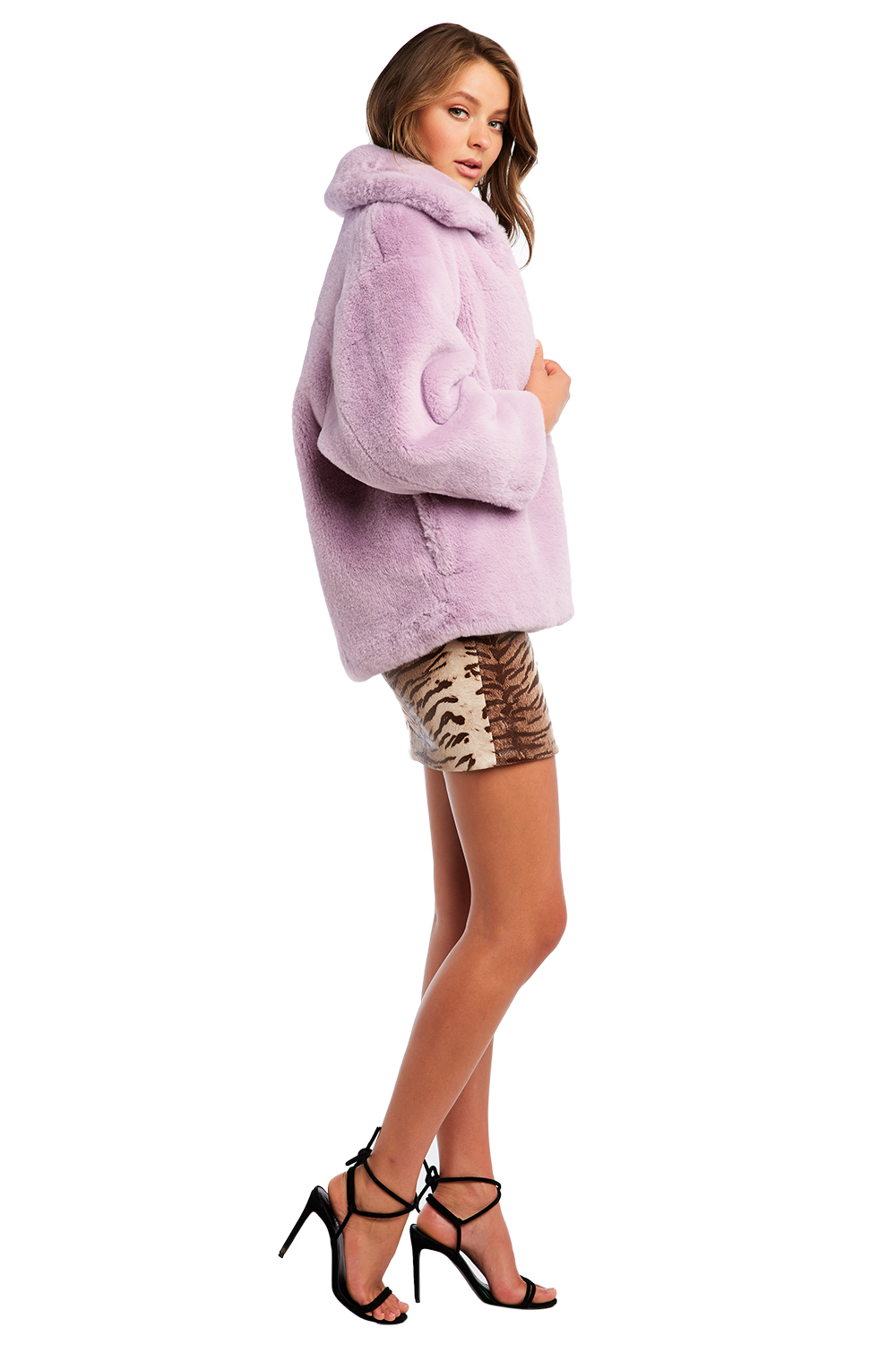 Pia Faux Fur Bomber Ladies Clothing & Jackets & Coats Bardot