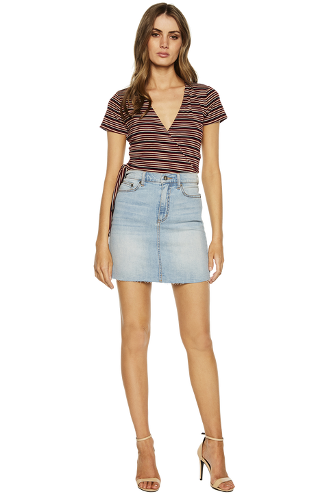 Tusk Mini Blue Denim Skirt | Ladies Sale & Clothing | Bardot