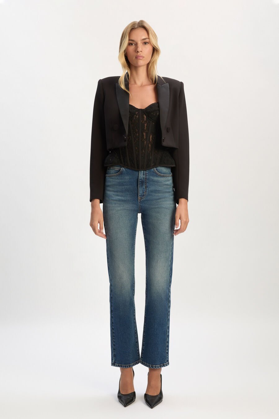 Fia Slimfit Cropped Blazer