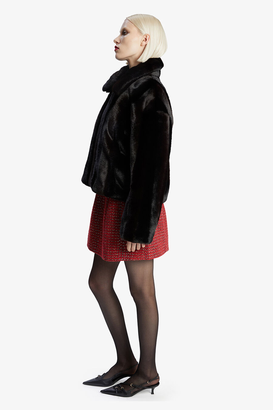 Sylvie Zip Faux Fur Jacket