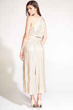 KELLIE PLISSE PANT in colour WHITE SWAN