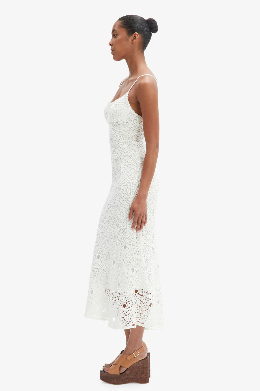 Adoni Crochet Midi Dress