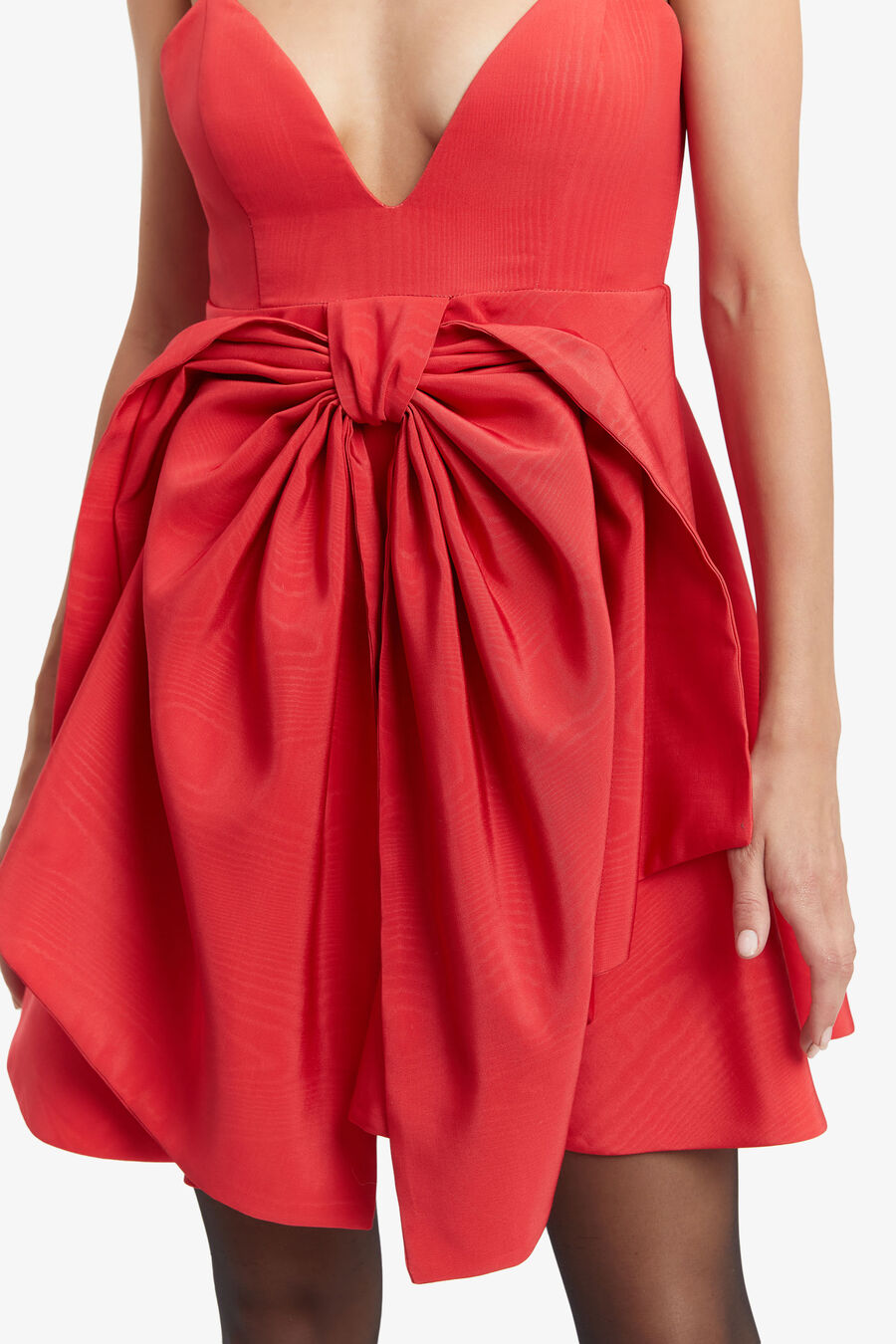 ANNABELLE MINI DRESS in colour FIRE RED