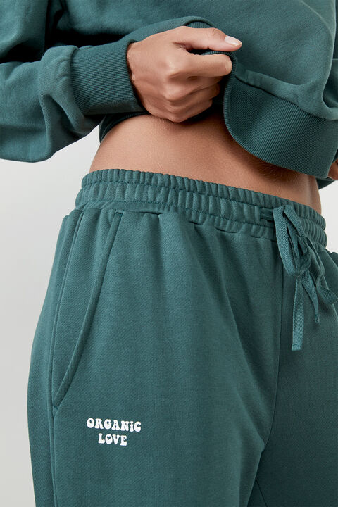 THE ORGANIC SWEAT PANT  in colour GREEN GABLES