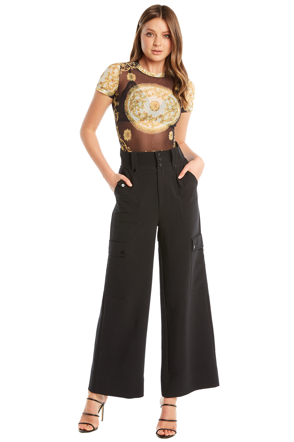 Black Gold Bodysuit | Ladies Sale & Clothing | Bardot