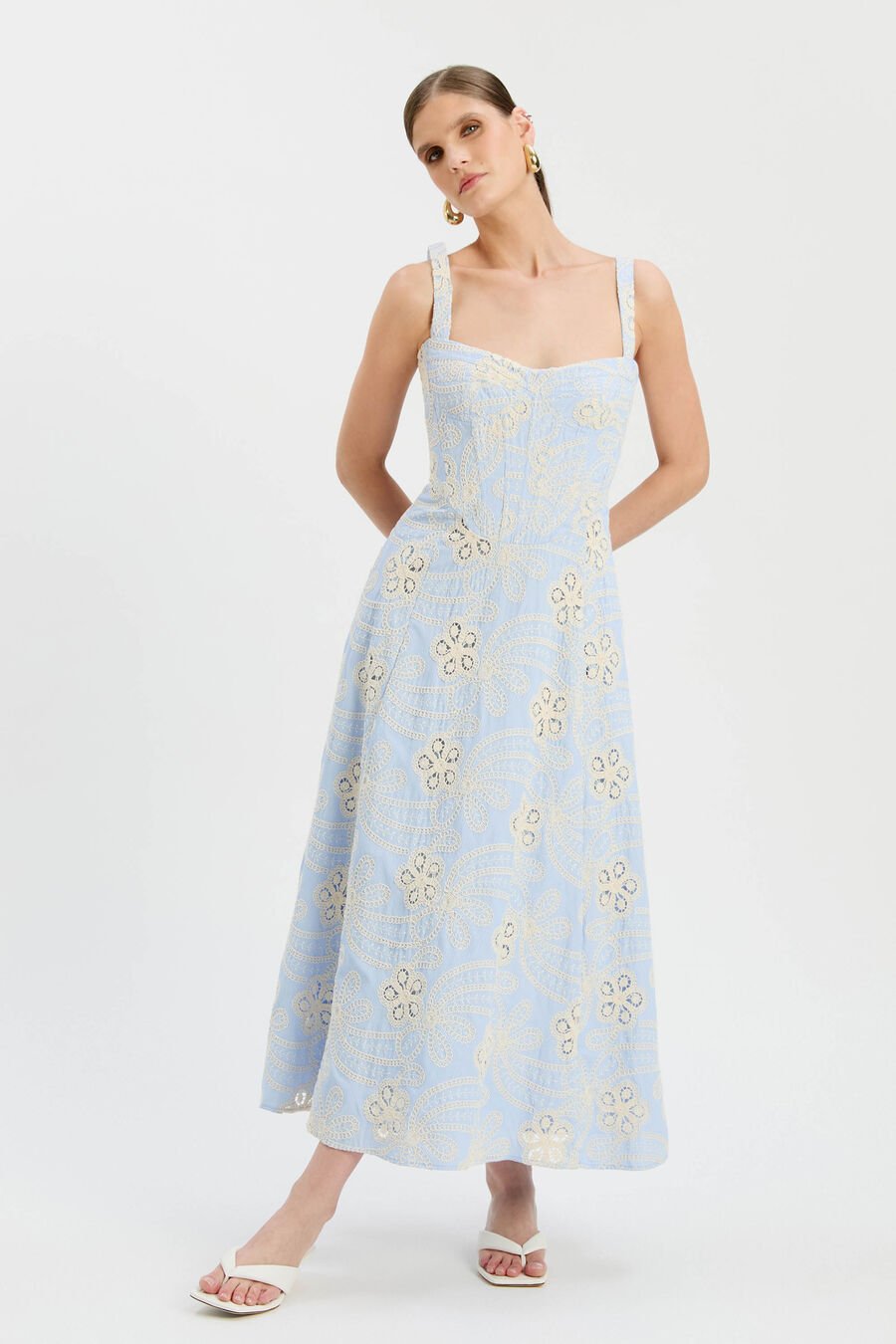 Lilah Denim Midi Dress