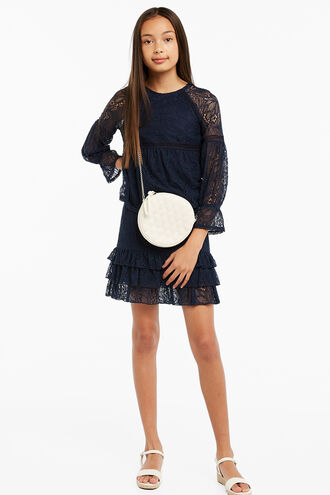 ANGIE LACE TOP in colour MARITIME BLUE