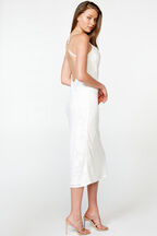 TEMPEST SLIP DRESS in colour CLOUD DANCER