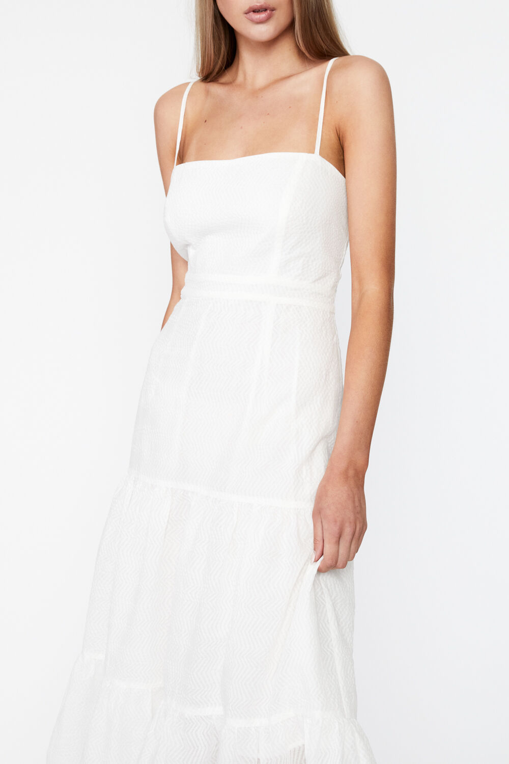 Lokita Midi Dress in Orchid Wht | Bardot