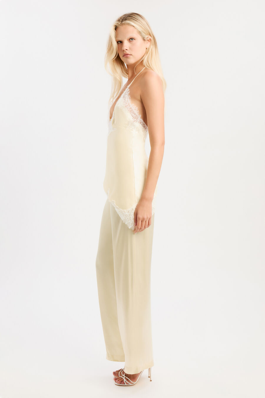 Devin Mid Rise Satin Pant