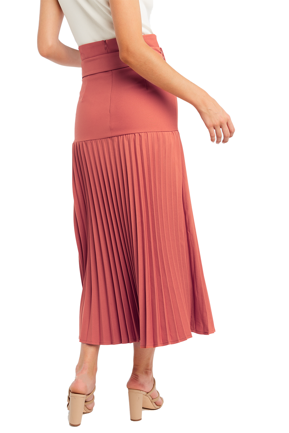 Pleated sweater skirt clearance
