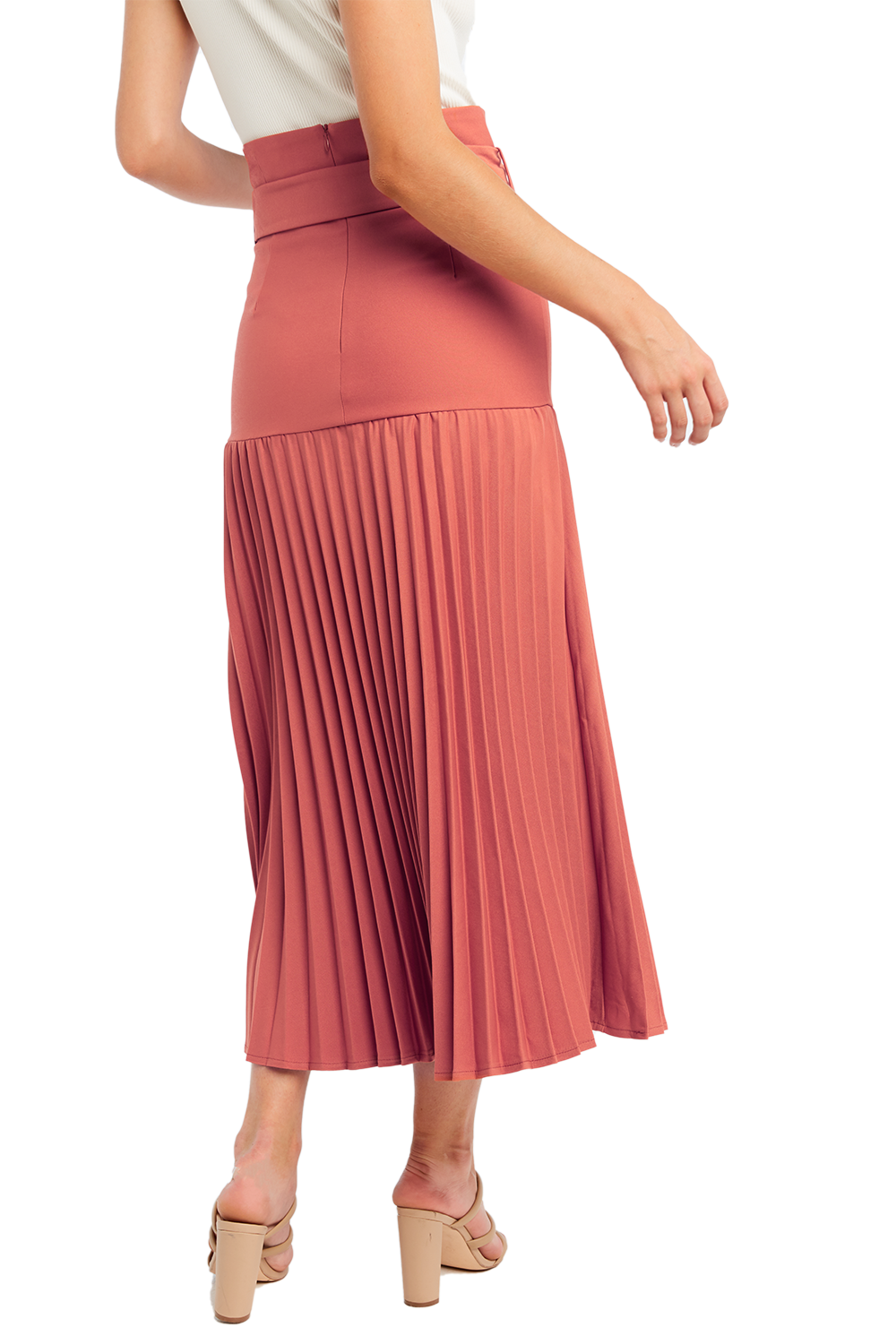 Buckle Pleated Skirt | Ladies Clothing & Skirts | Bardot