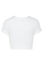 BRIE CROP TOP in colour BRIGHT WHITE