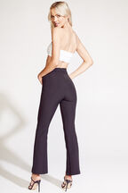 KICKFLARE SPLIT PANT in colour CAVIAR