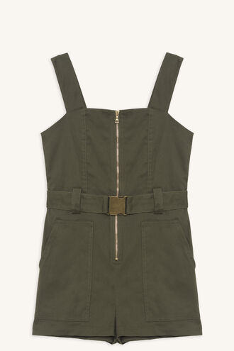 NEL UTILITY PLAYSUIT in colour OLIVINE