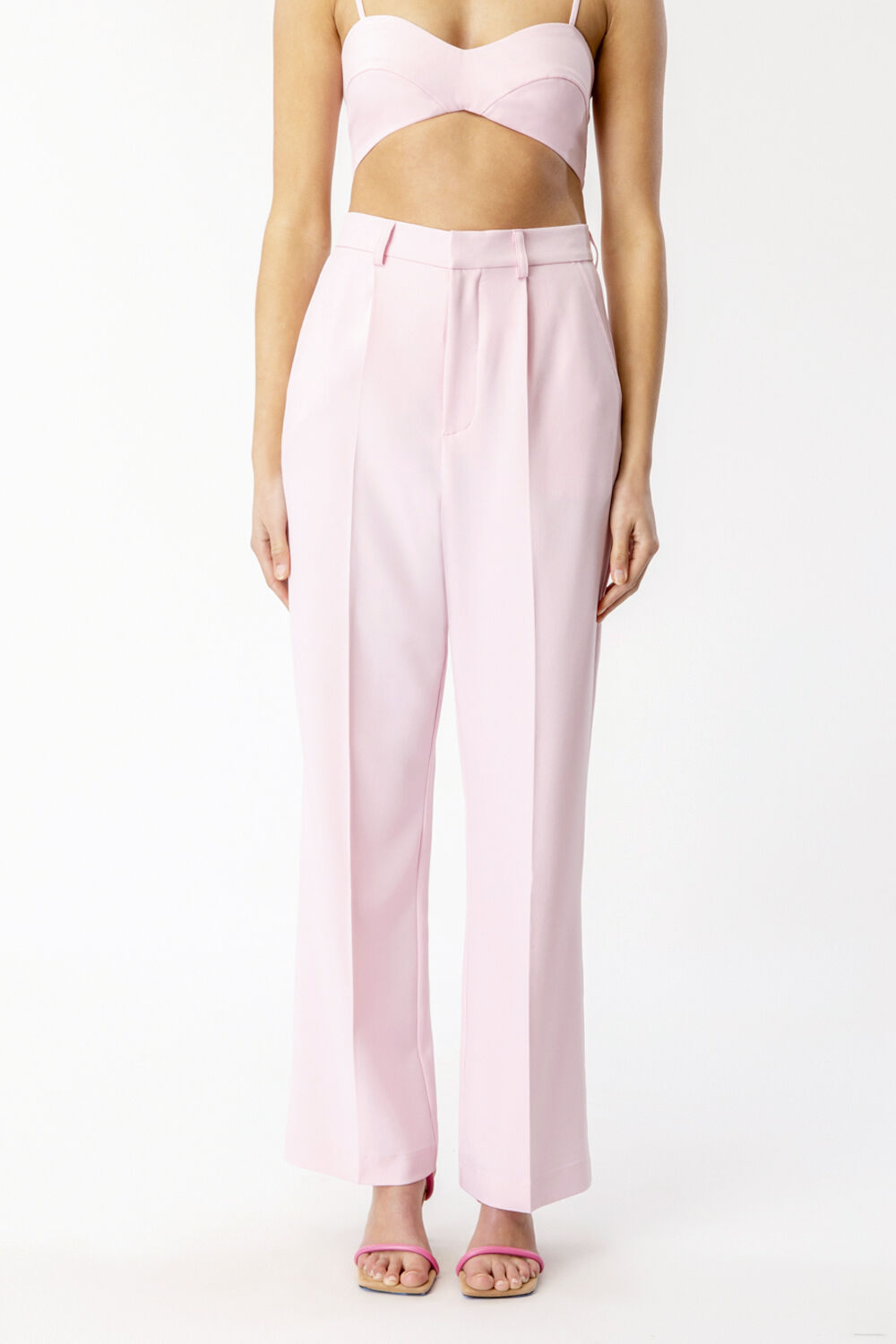 MAISON STRAIGHT LEG PANT in colour SOFT PINK
