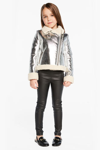 IRIS METALLIC BIKER in colour SILVER