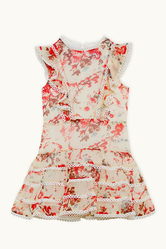 SADIE TRIM DRESS in colour CLOUD DANCER