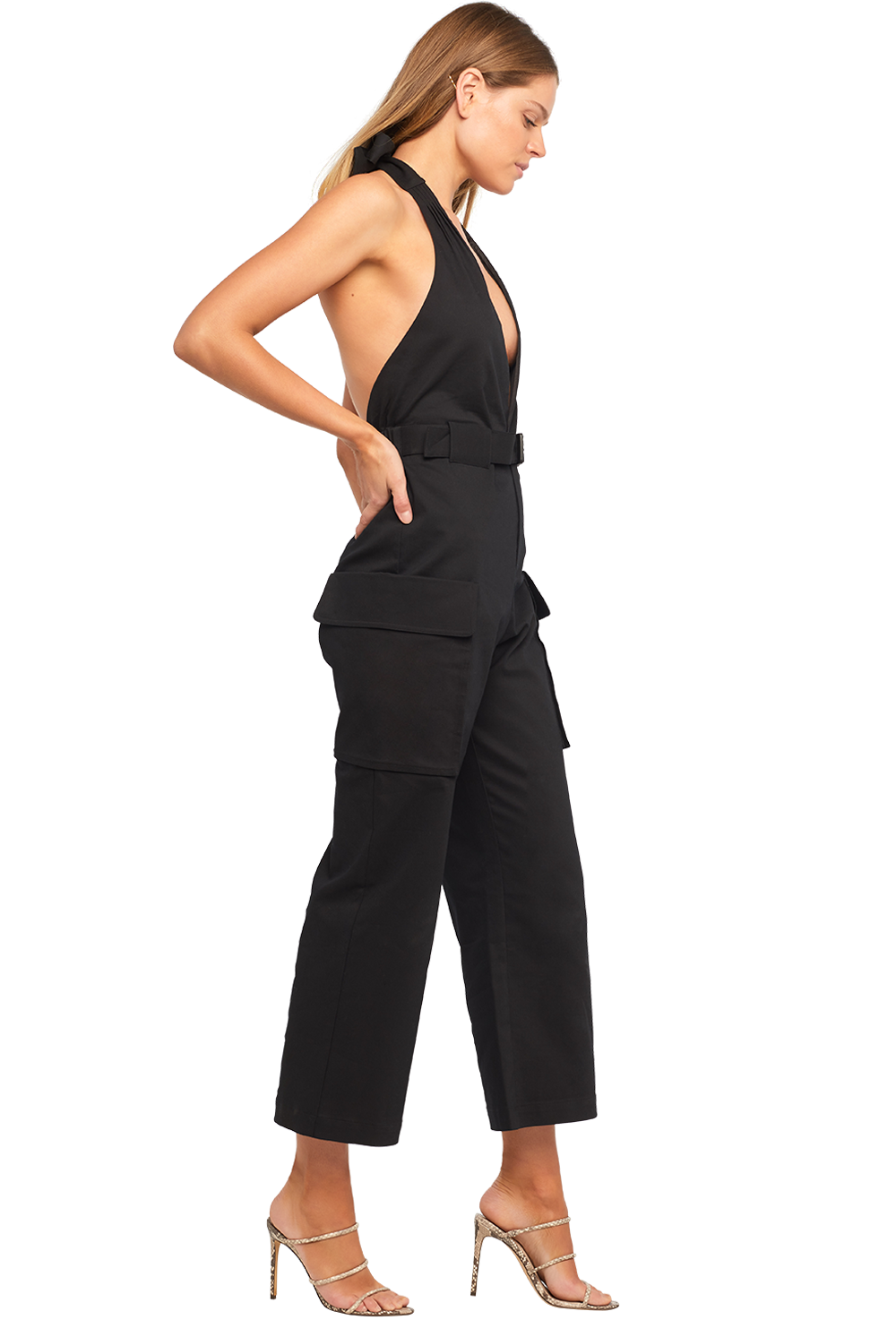 black buckle jumpsuit