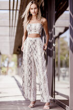 SNAKE PRINT CAMI in colour VANILLA ICE