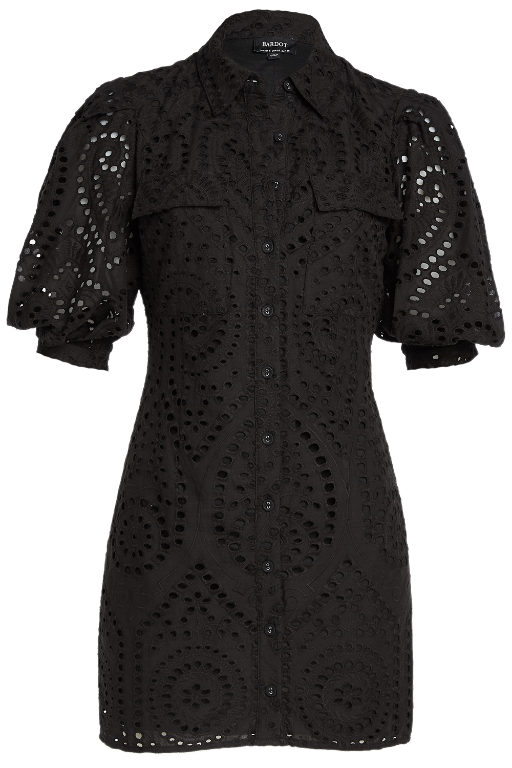 BRODY MINI DRESS in colour CAVIAR