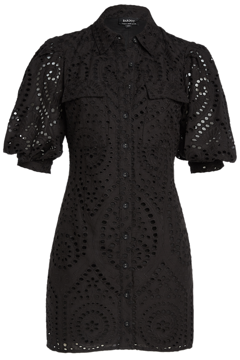 BRODY MINI DRESS in colour CAVIAR