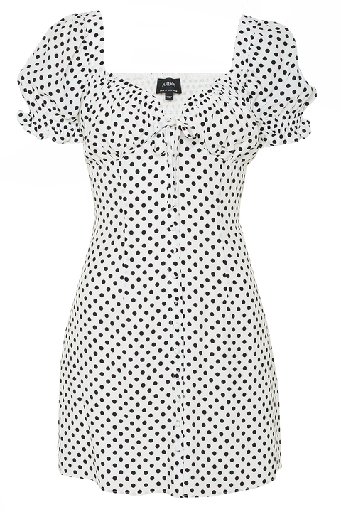 PRESLEY MINI DRESS in colour CLOUD DANCER