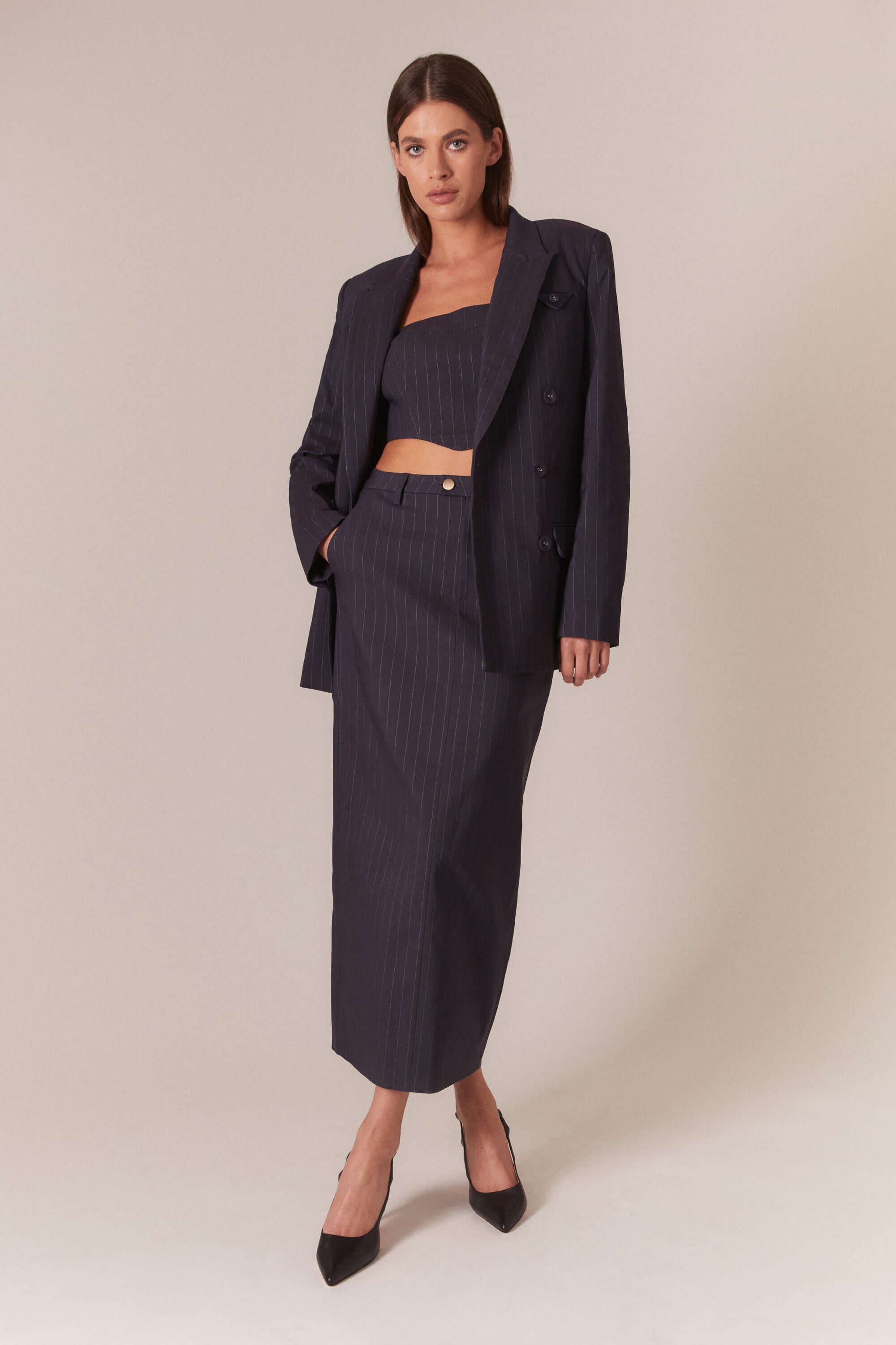 Siani stripe maxi skirt shop