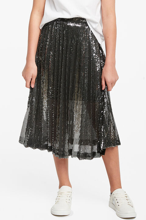 IVA SEQUIN PLEAT SKIRT