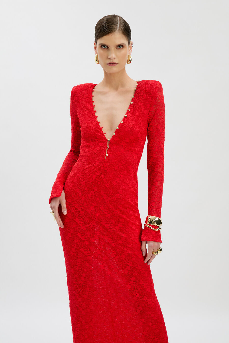 Zenia Long Sleeve Midi Dress