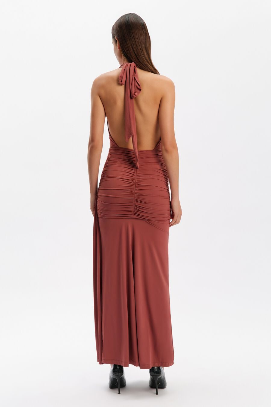 Ines Halter Neck Maxi Dress