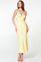 MALINDA SLIP DRESS in colour LIMELIGHT