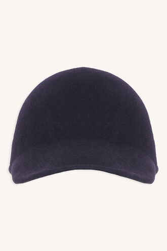 MOULDED FELT CAP in colour BLACK IRIS