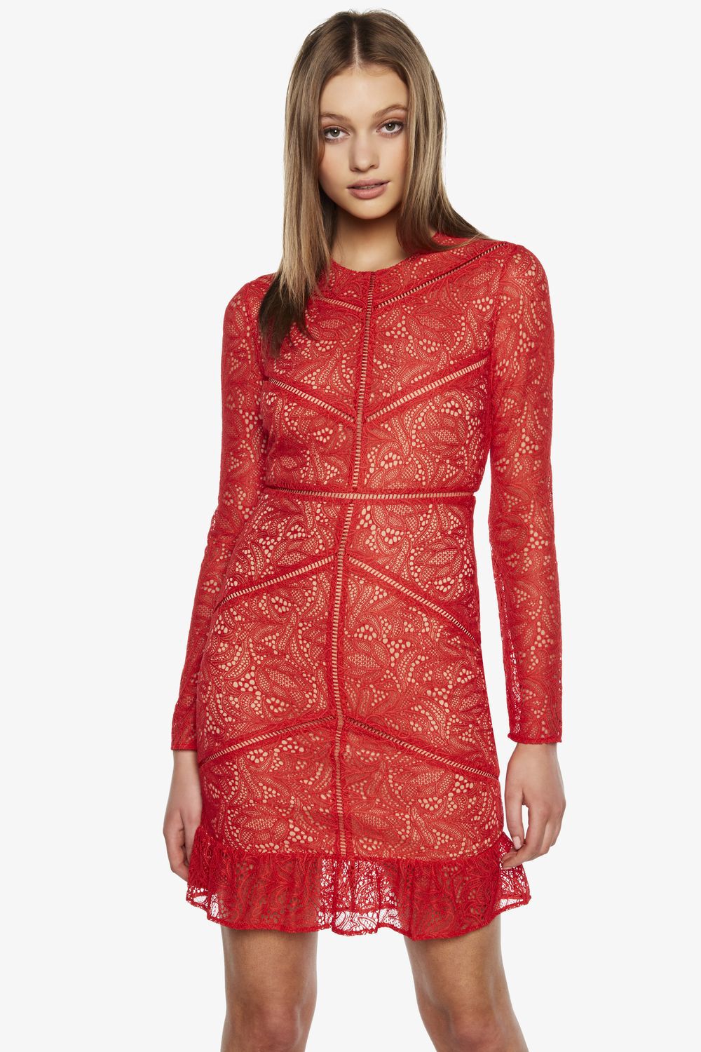 bardot sasha lace dress