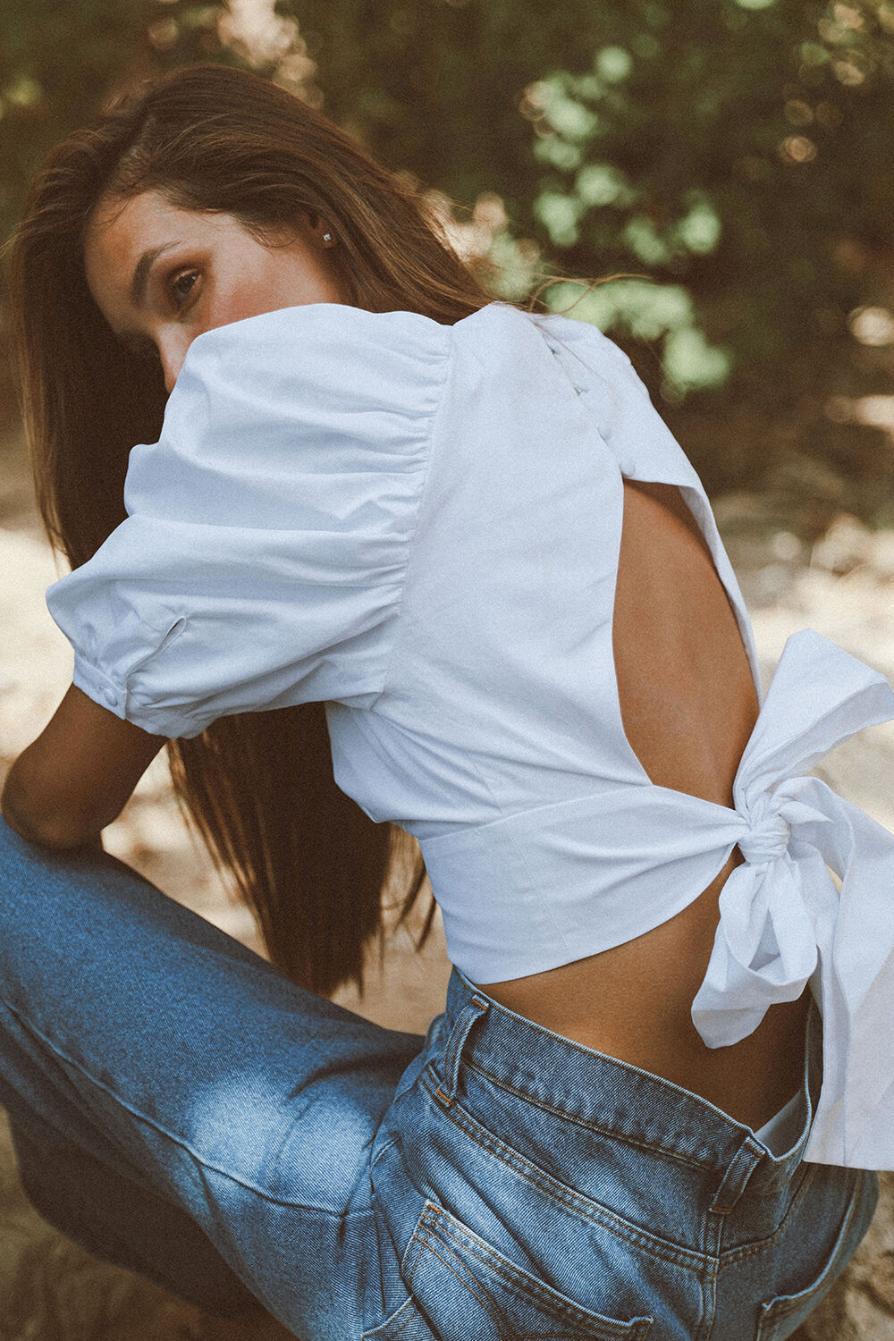 Puff Sleeve Top in Orchid | Bardot