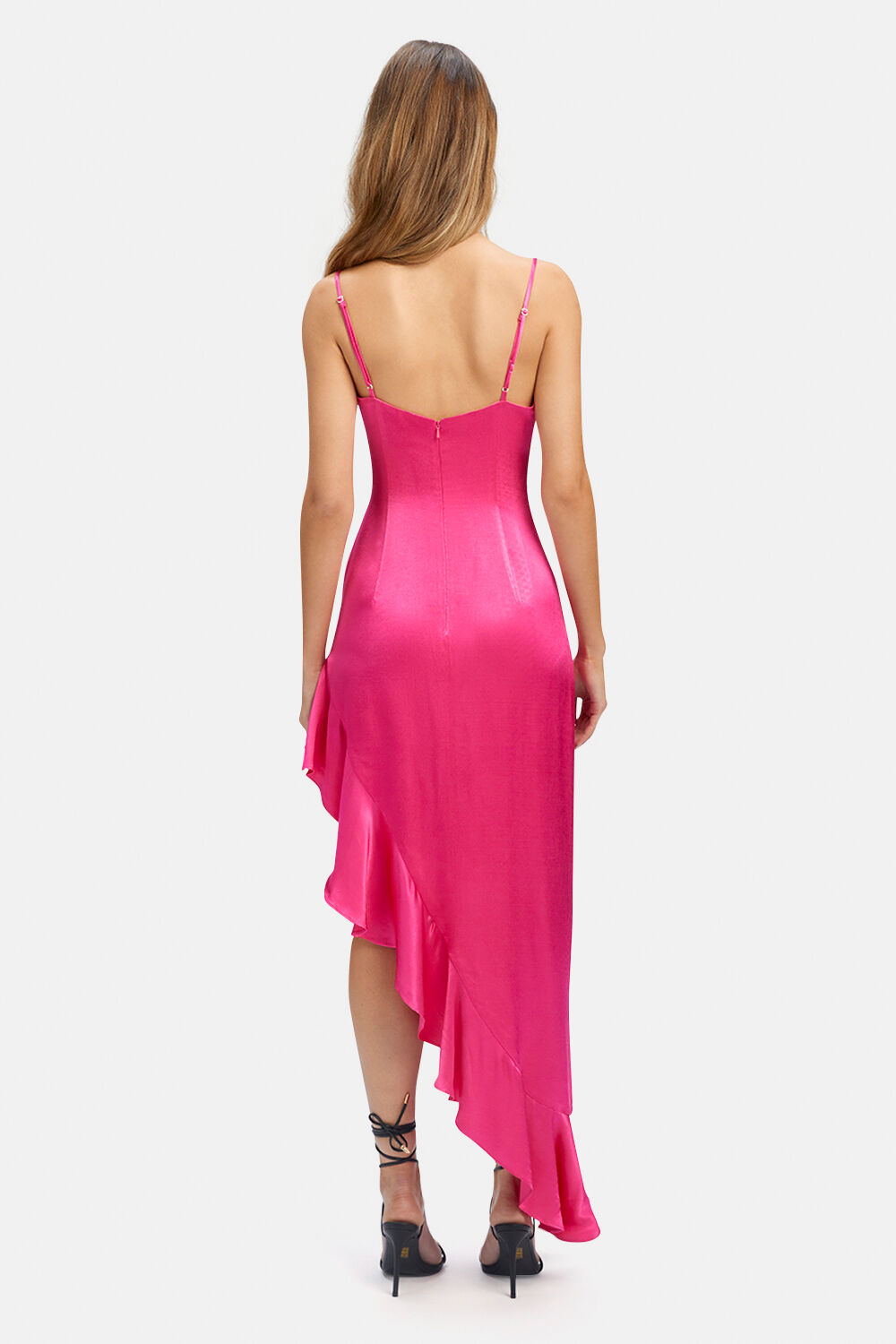 EMBER MIDI DRESS in colour AZALEA PINK