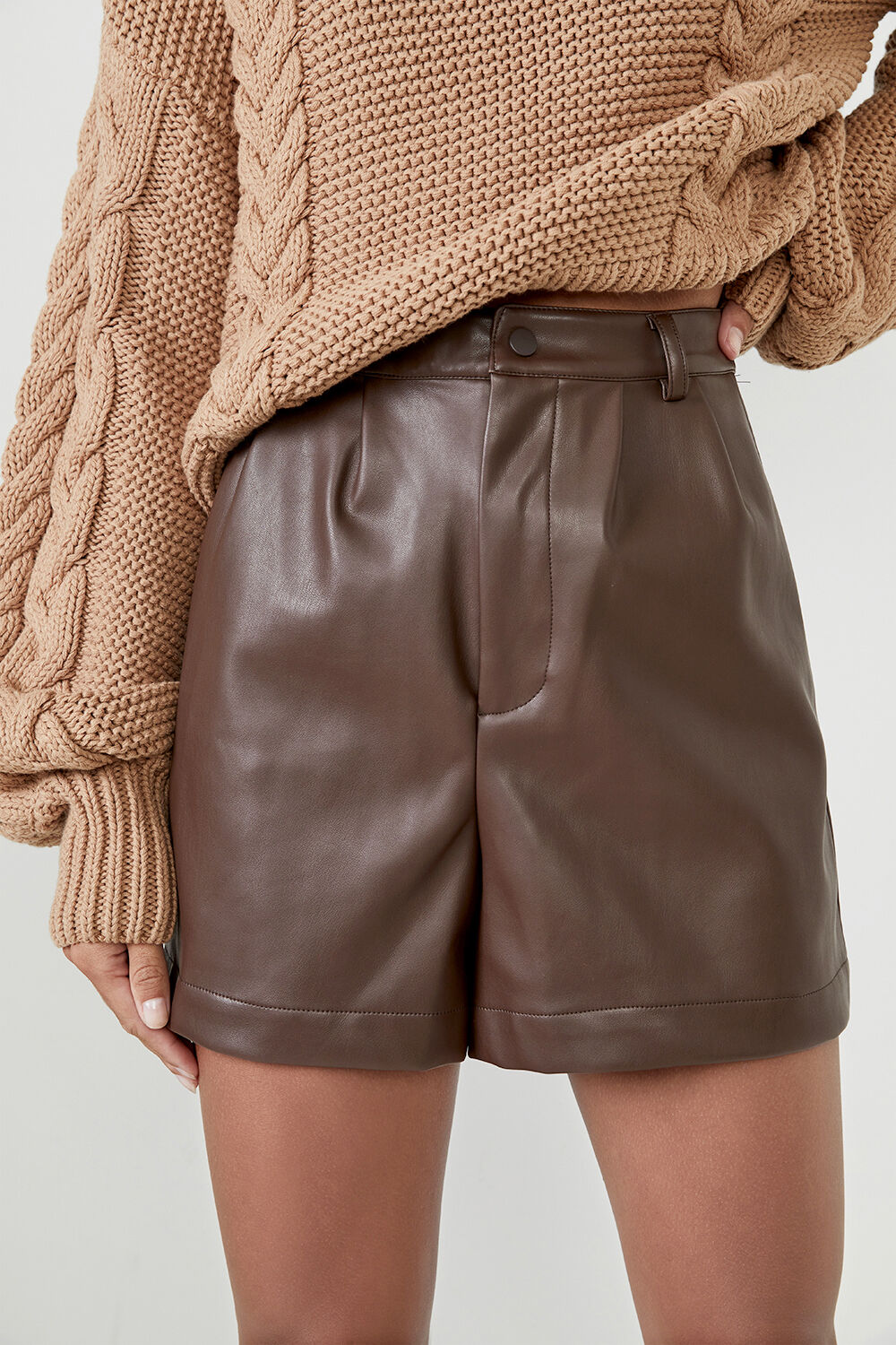Jacinta Vegan Leather Short in 